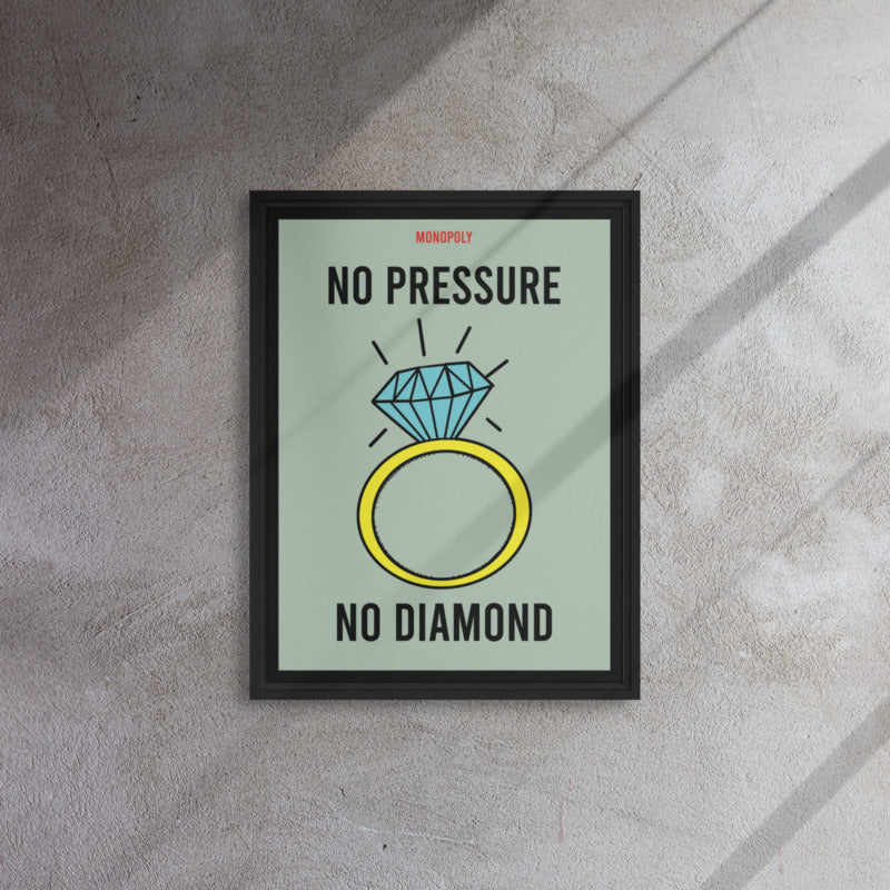 Monopoly Motivation: No Pressure No Diamonds - KingKanvas