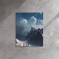 Blue Serenity Peaks: Majestic Mountain Canvas