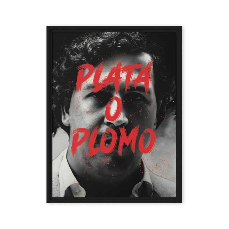 Narcos: "Plata O Plomo" - A Captivating Canvas of Pablo Escobar - KingKanvas