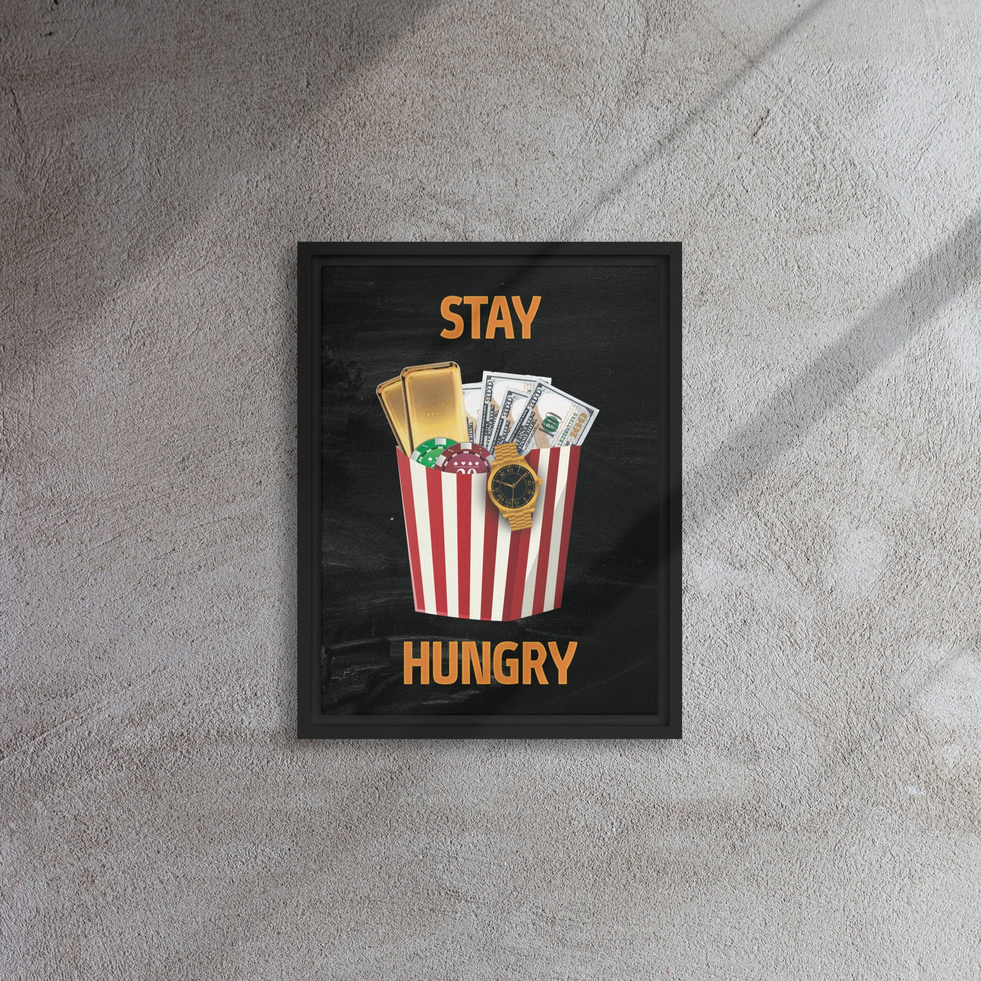 Stay Hungry: Fries Box Overflowing with Luxury - KingKanvas