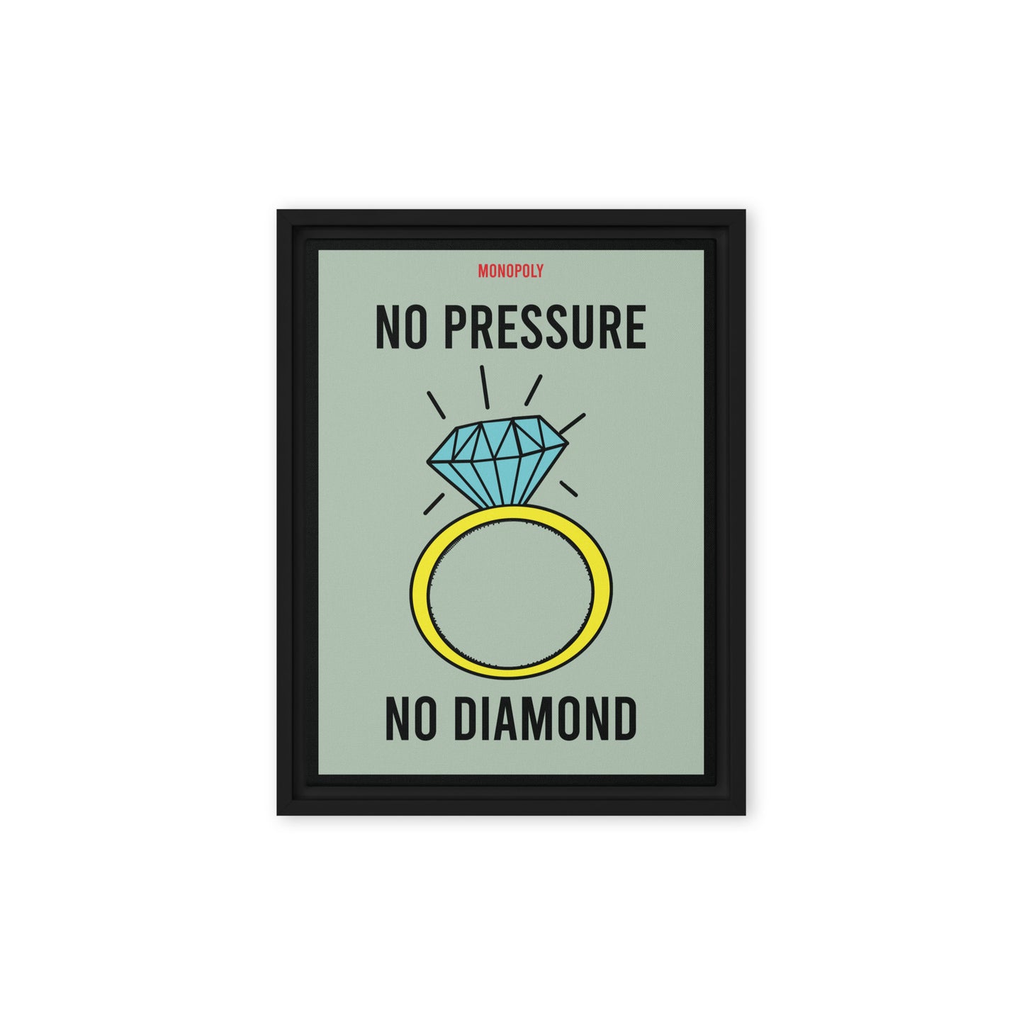 Monopoly Motivation: No Pressure No Diamonds - KingKanvas