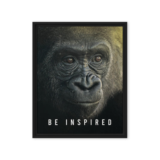 Jungle Majesty: Framed Gorilla Wall Art Canvas - Be Inspired - KingKanvas