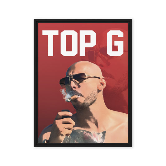 Top G Enigma: Andrew Tate - Limited Edition Framed Wall Art Canvas - KingKanvas