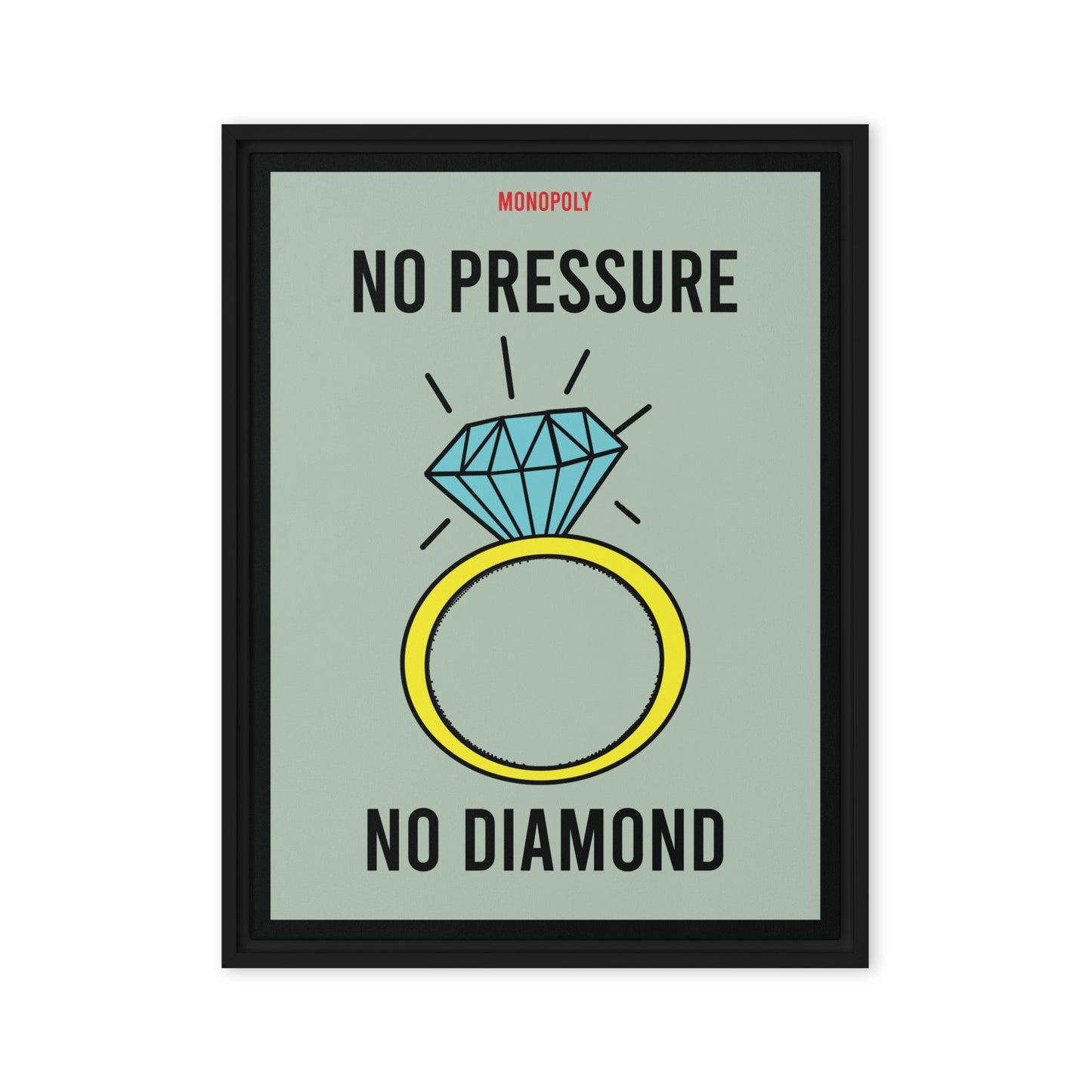 Monopoly Motivation: No Pressure No Diamonds - KingKanvas