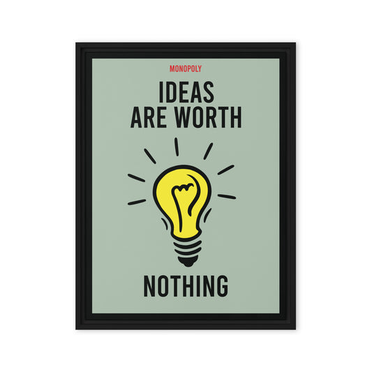 Venture Visionaries: Where Ideas Thrive & Action Prevails - Monopoly Inspired Wall Art Canvas - KingKanvas