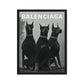 Grandeur in Black: The Balenciaga Great Danes - Premium Framed Canvas