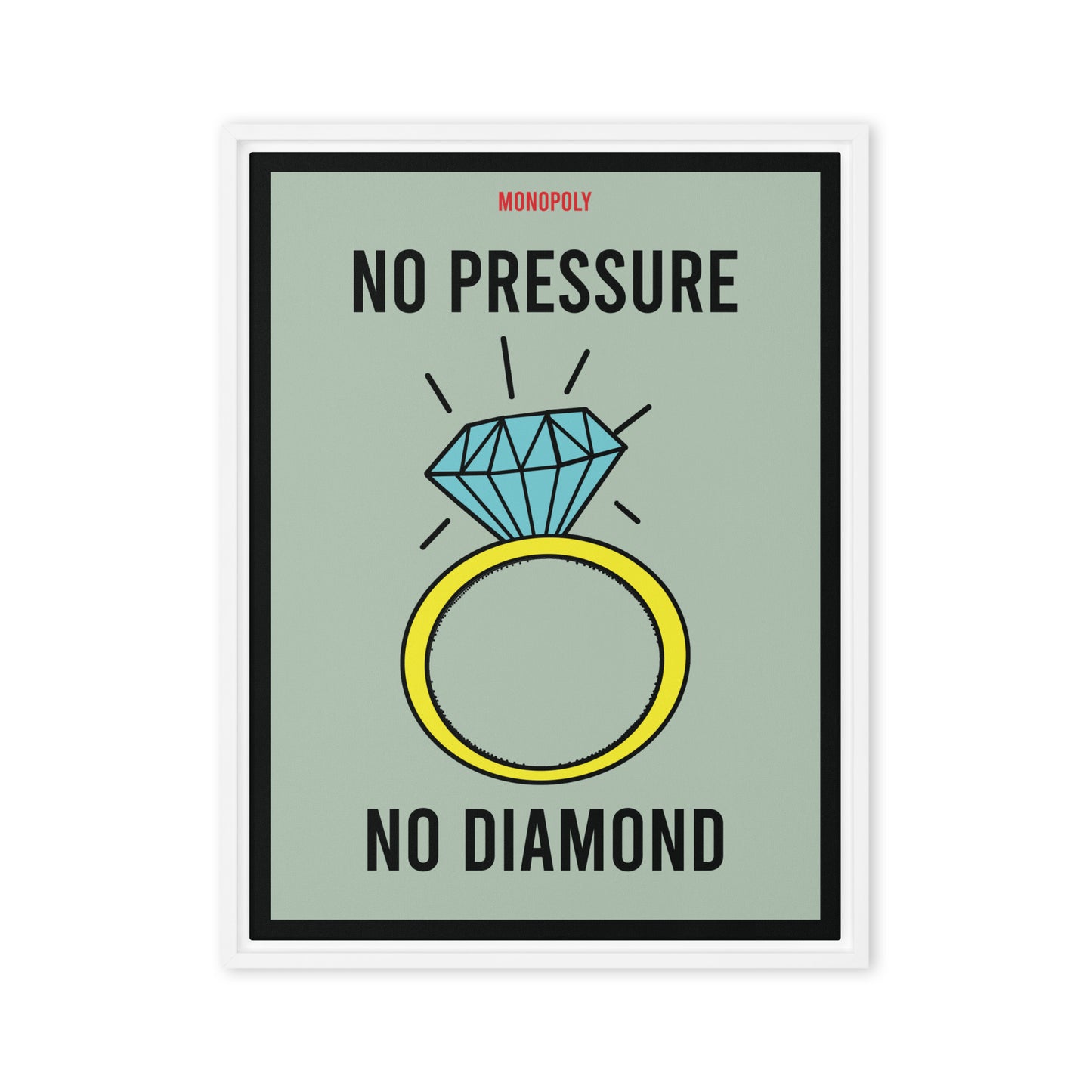 Monopoly Motivation: No Pressure No Diamonds - KingKanvas