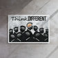 Stand Out: The Golden Mindset - Think Different Framed Canvas