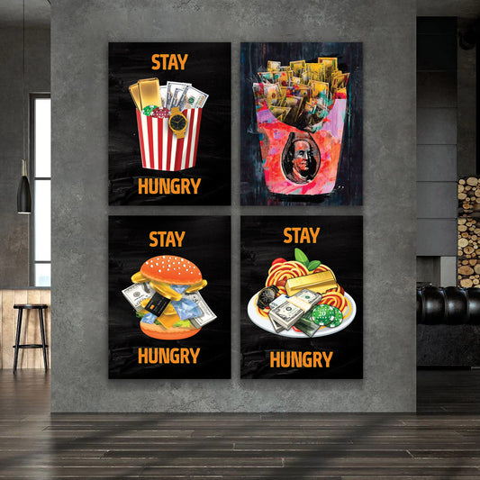 Indulge in Luxury: The "Stay Hungry" Canvas Collection - KingKanvas