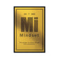 Framed Wall Art - "Mindset: The Power to Think Things Into Existence" Gold Canvas Print - KingKanvas