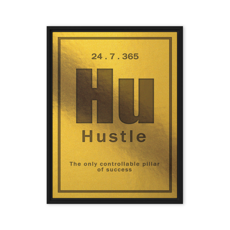 Canvas Wall Art Print "Hustle" - Inspirational Motivational Word Home Decor - KingKanvas