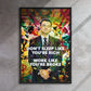 "Don't Sleep Like You're Rich Work Like You're Broke" - Vibrant Jordan Belfort Wall Art Canvas with Motivational Message and Durable Frame - KingKanvas