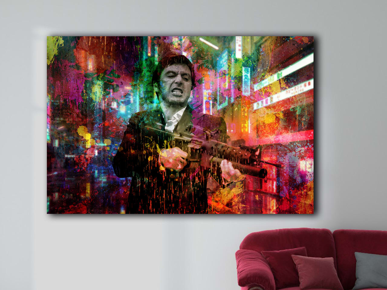 Scarface Al Pacino Wall Art Canvas Print - KingKanvas