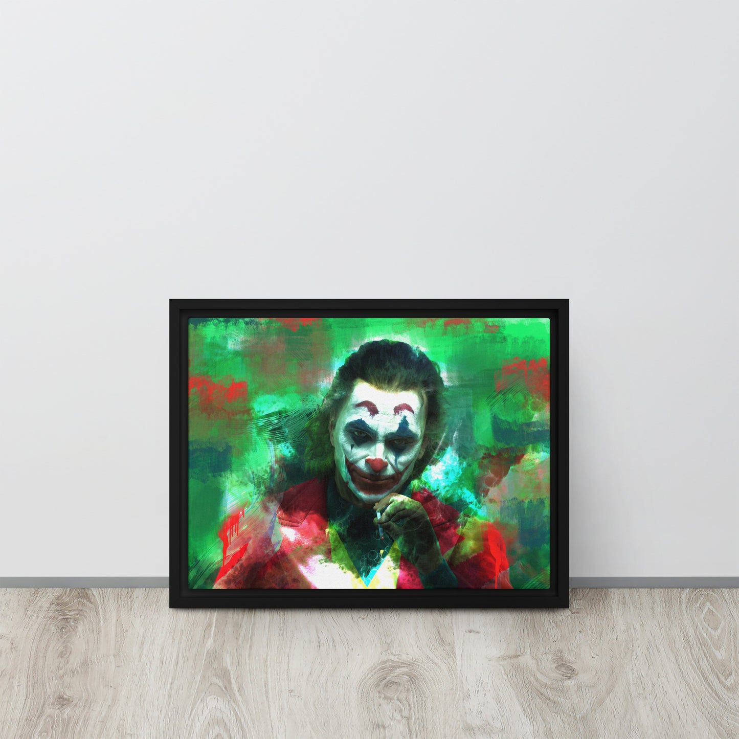 The Joker Canvas Wall Art - DC Comics Supervillain Print Framed Giclee - KingKanvas