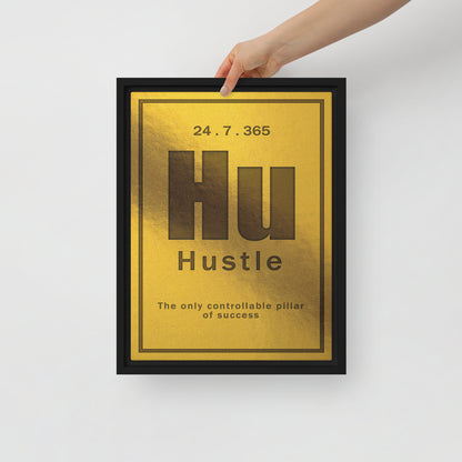 Canvas Wall Art Print "Hustle" - Inspirational Motivational Word Home Decor - KingKanvas