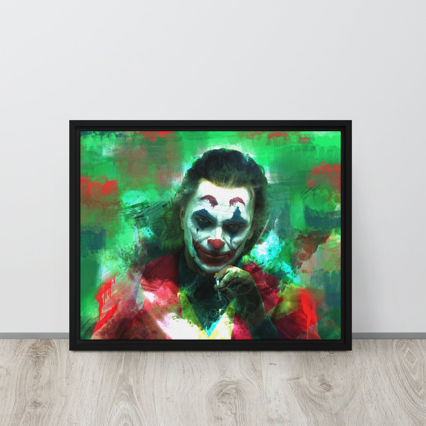 The Joker Canvas Wall Art - DC Comics Supervillain Print Framed Giclee - KingKanvas