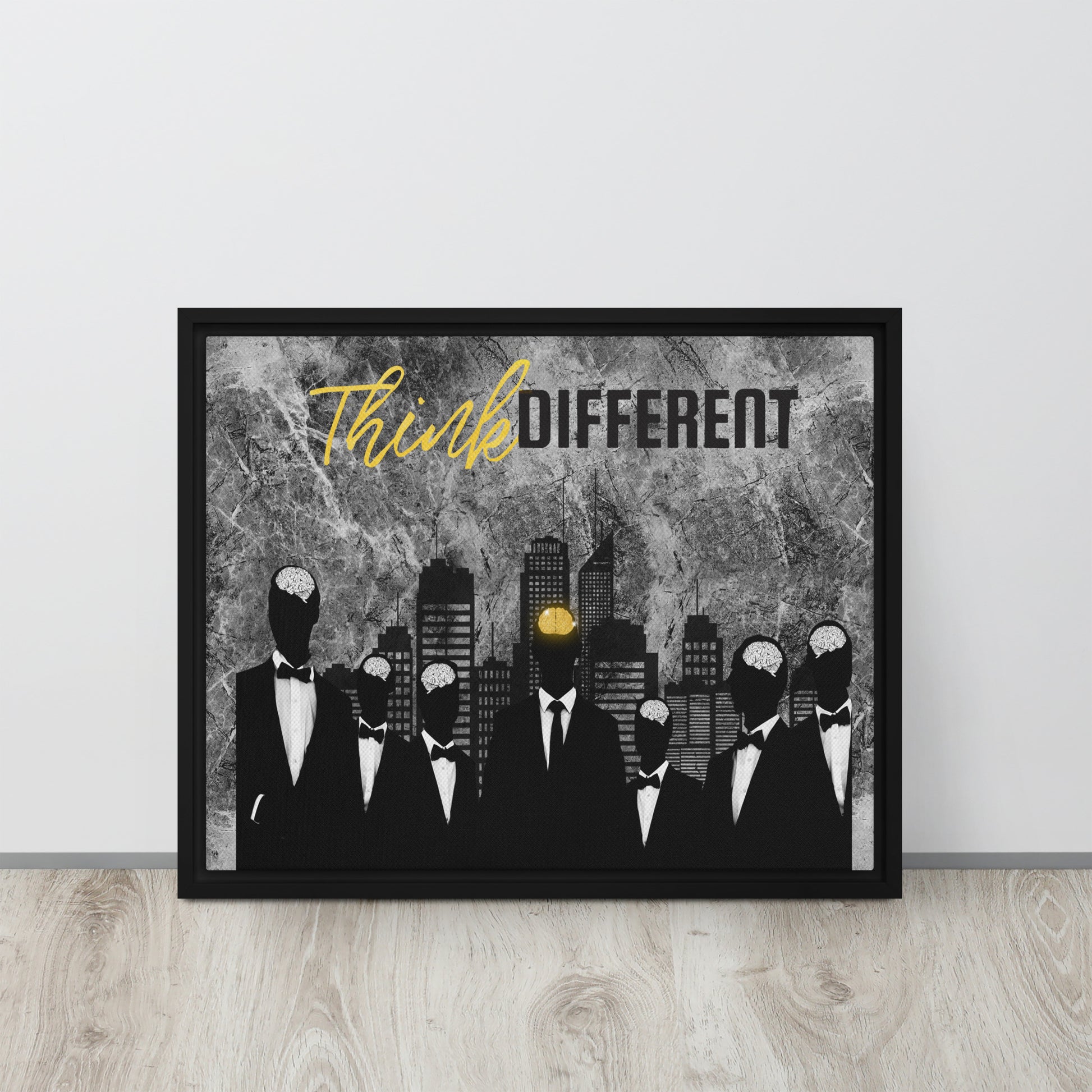 Motivational Wall Canvas - Think Different | Home Decor | Office Decor - KingKanvas