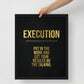 "Execution: Put In the Work and Let Your Results Do the Talking" Framed Wall Canvas Decor - KingKanvas