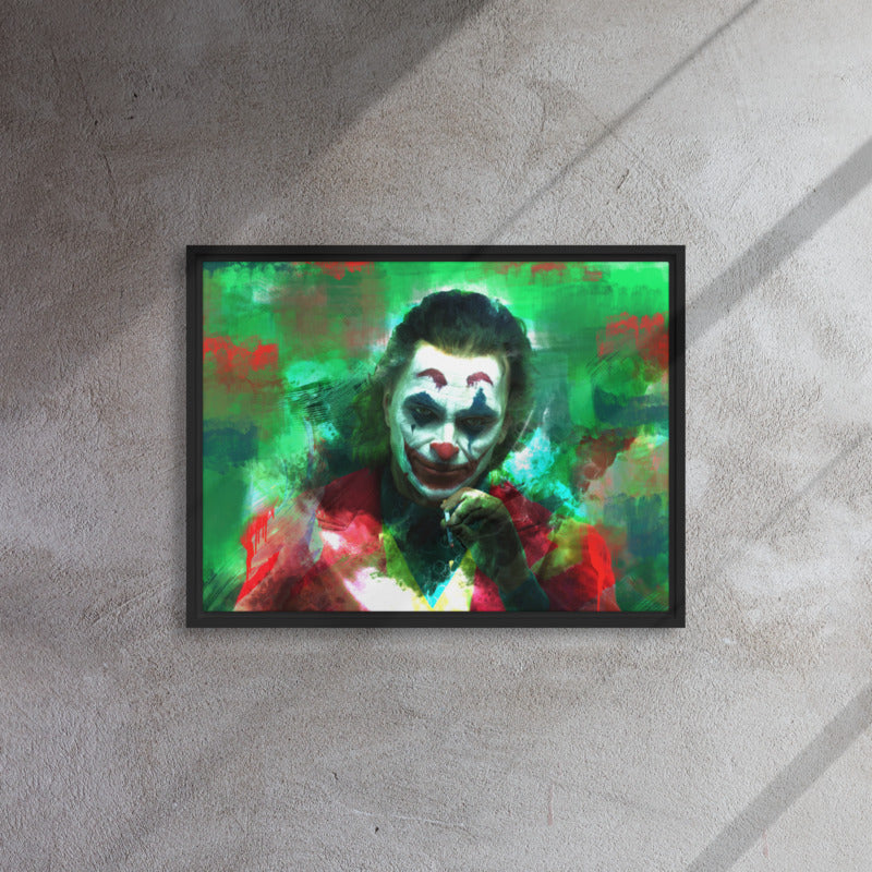 The Joker Canvas Wall Art - DC Comics Supervillain Print Framed Giclee - KingKanvas