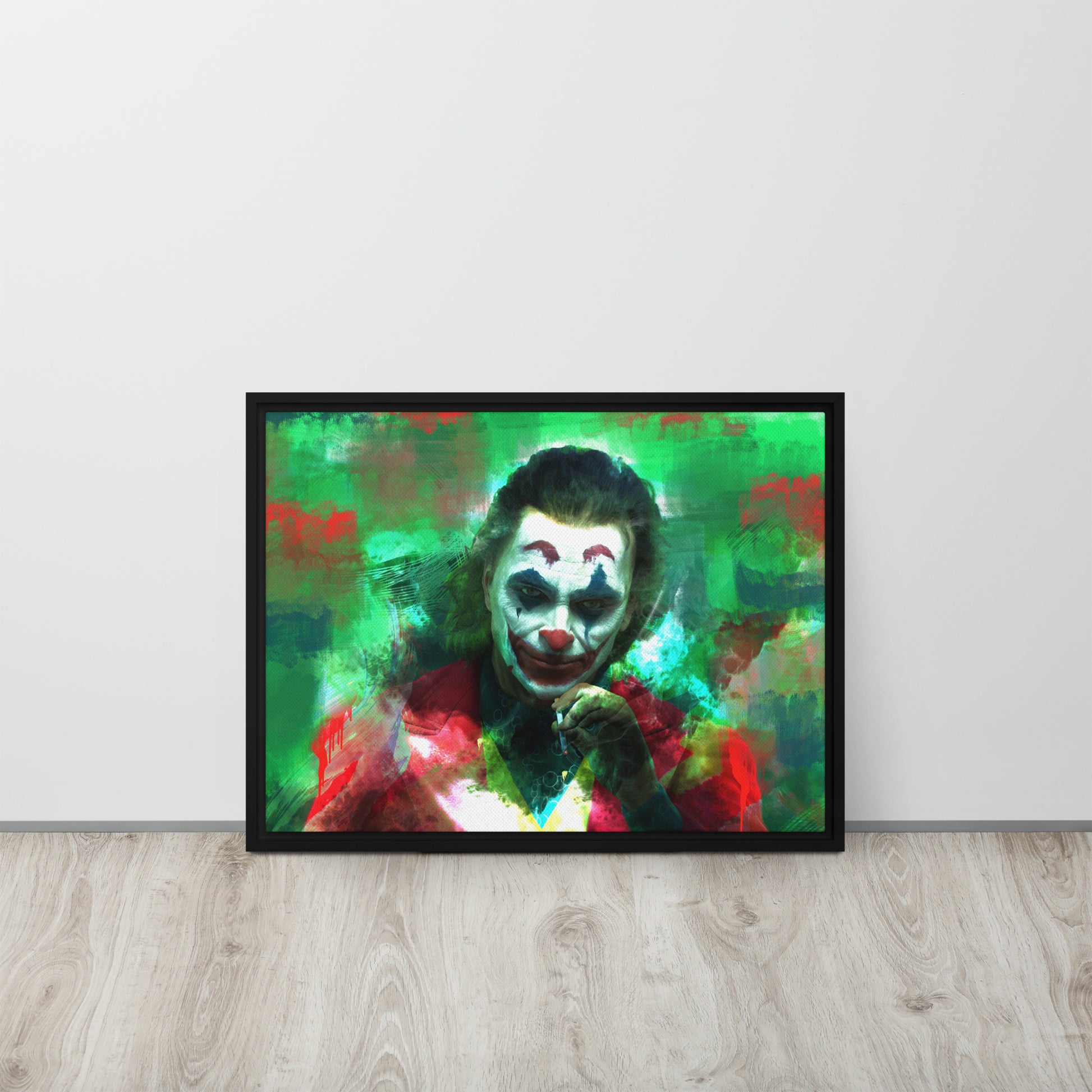 The Joker Canvas Wall Art - DC Comics Supervillain Print Framed Giclee - KingKanvas