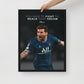 Authentic Lionel Messi Canvas Art Print - Fight to Reach Your Dream - Wall Decor - KingKanvas