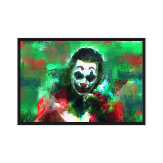 The Joker Canvas Wall Art - DC Comics Supervillain Print Framed Giclee - KingKanvas