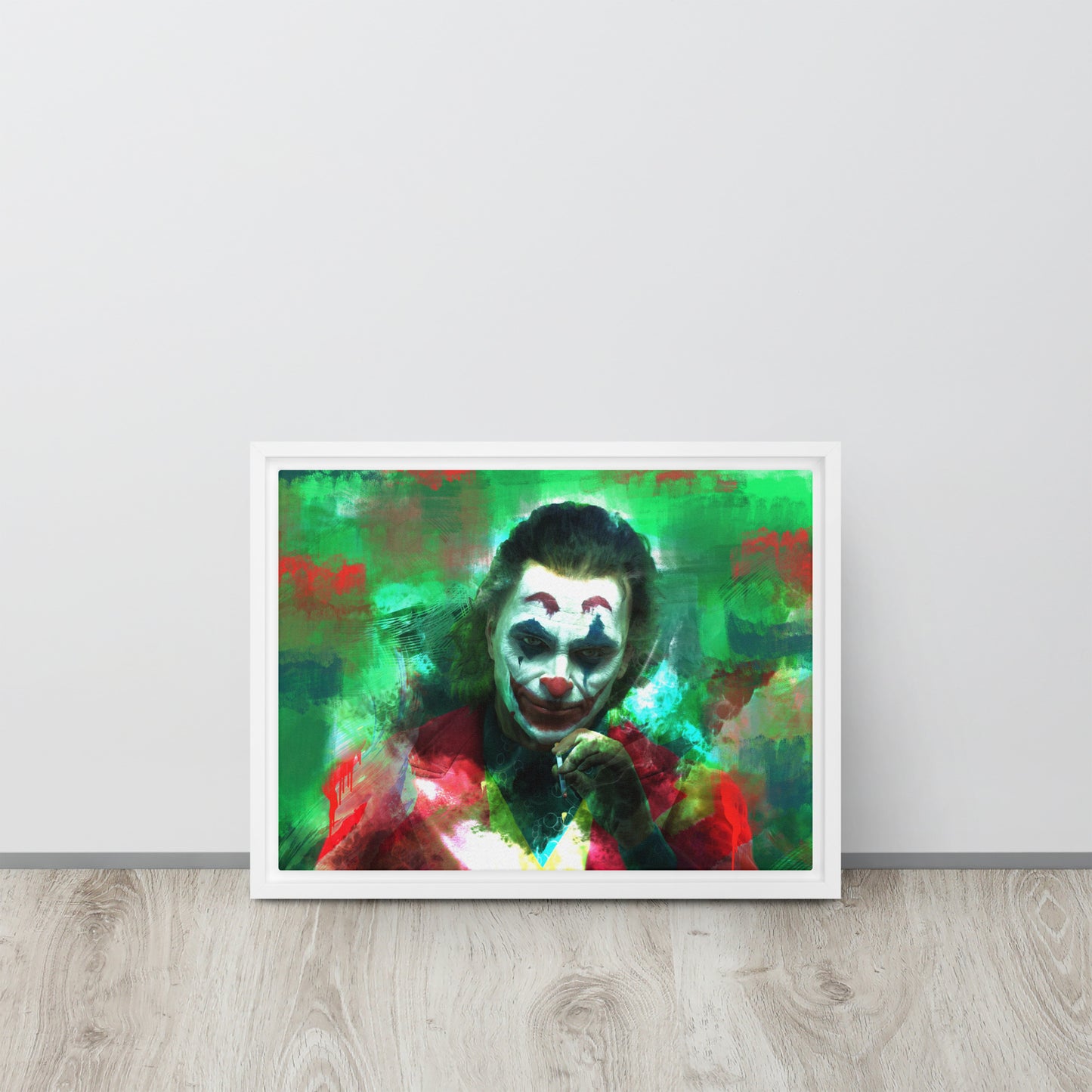 The Joker Canvas Wall Art - DC Comics Supervillain Print Framed Giclee - KingKanvas