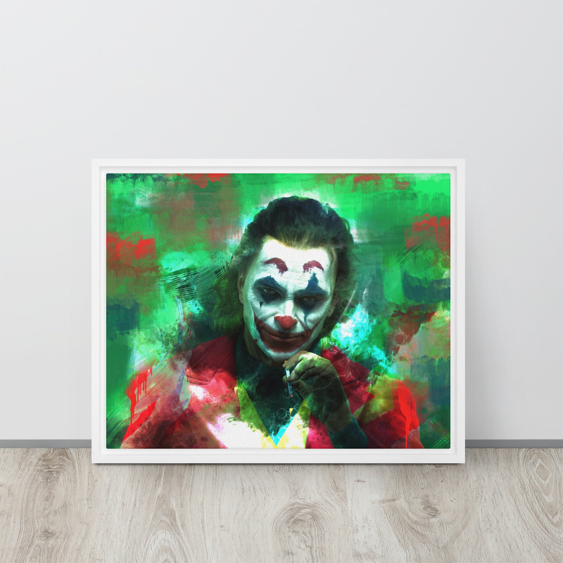 The Joker Canvas Wall Art - DC Comics Supervillain Print Framed Giclee - KingKanvas