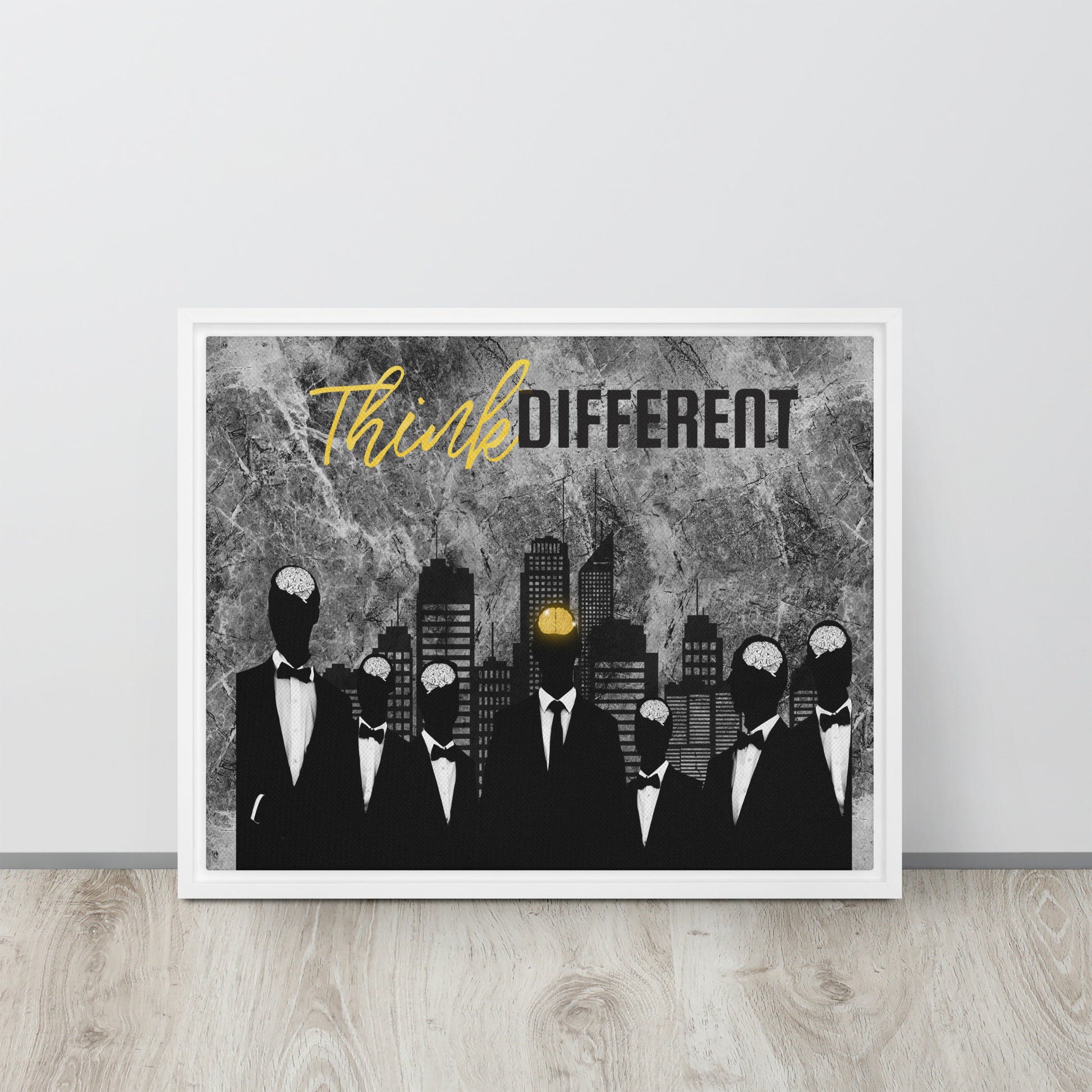 Motivational Wall Canvas - Think Different | Home Decor | Office Decor - KingKanvas