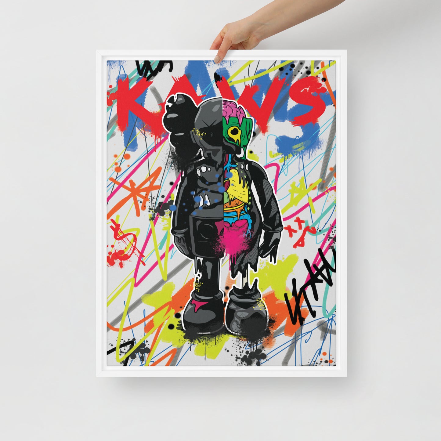 Kaws Figurine Wall Art Canvas - Luxury Edition - KingKanvas