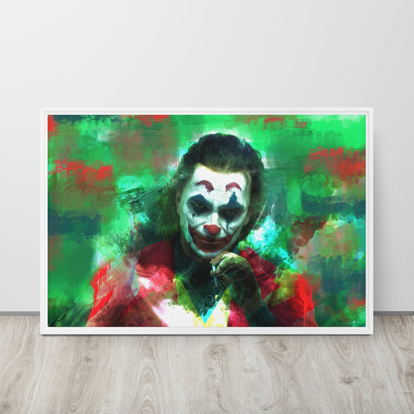 The Joker Canvas Wall Art - DC Comics Supervillain Print Framed Giclee - KingKanvas